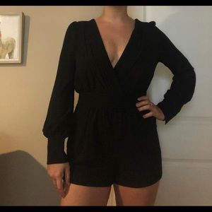 Long sleeve Chiffon Romper